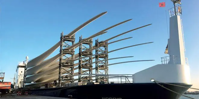 Pales pour éoliennes de SIEMENS