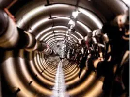 Tunnel en cours de réalisation