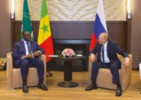 Macky Sall et Vladimir Poutine à Sotchi