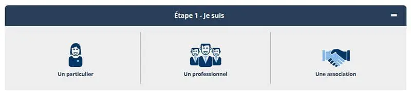 Première étape de la prise de rendez vous en préfecture