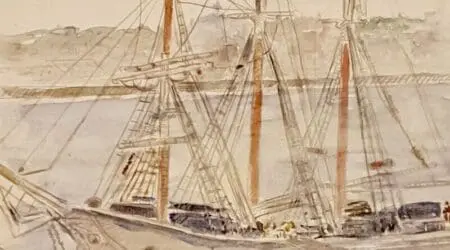 Louise Bourdon-Noury était née à Saint Malo en 1895 et a conservé toute sa vie un amour pour la Bretagne, que l’on retrouve à travers ses peintures.