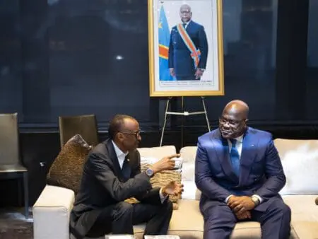 RDC / Rwanda : vers une négociation directe entre Tshisekedi et Kagame La dernière rencontre entre Tshisekedi et Kagame autour du Président Lourenço remonte au 16 février dernier à Addis-Abeba, en marge d’un sommet de l’Union africaine (UA).
