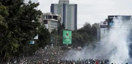 Ce mouvement de contestation contre les taxes, baptisé "Occupy Parliament" ("Occuper le Parlement"), a été lancé sur les réseaux sociaux peu après la présentation au Parlement le 13 juin du projet de budget 2024-2025 prévoyant notamment une TVA de 16% sur le pain et une taxe annuelle de 2,5% sur les véhicules particuliers.