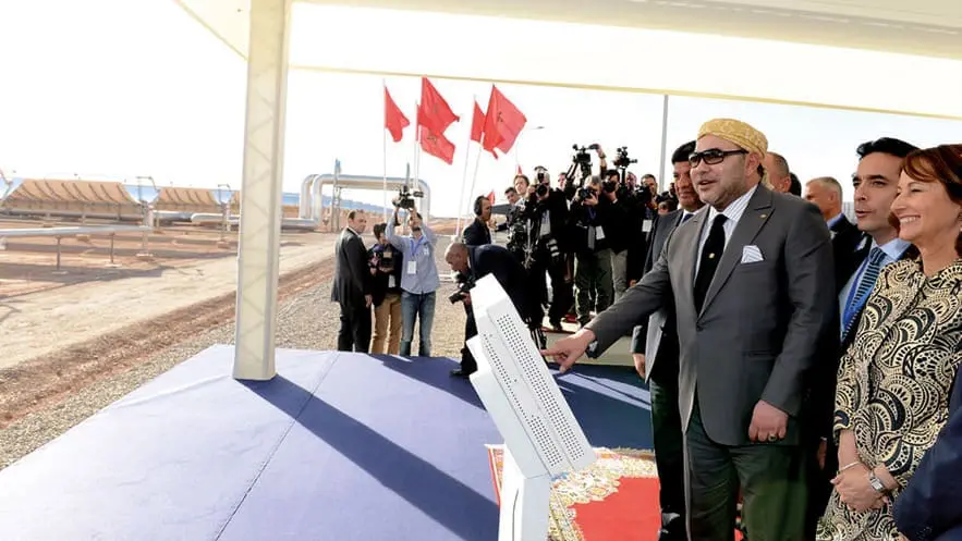 Inauguration par le Roi Mohammed VI de la Centrale solaire CSP Noor 1 à Ouarzazate