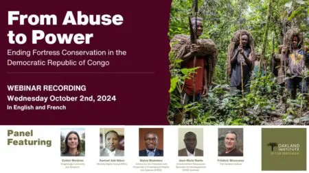 Webinaire | De l’abus au pouvoir : Mettre fin à la conservation-forteresse en République démocratique du Congo