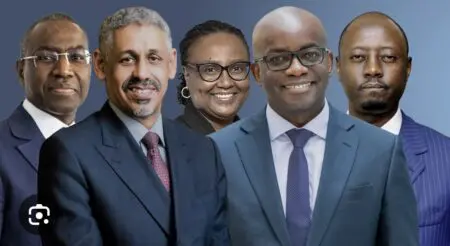 Abidjan | Course à la présidence de la BAD : Cinq candidats en lice pour succéder à Akinwumi Adesina La liste des prétendants à la présidence de la Banque africaine de développement (BAD) a été officialisée à l’issue d’une réunion du Comité directeur du Conseil des gouverneurs, tenue les 11 et 12 février 2025 au siège de l’institution à Abidjan, en Côte d’Ivoire. Après une analyse minutieuse des candidatures reçues, cinq personnalités ont été retenues pour participer à l’élection prévue le 29 mai prochain, en marge des Assemblées annuelles de la BAD.