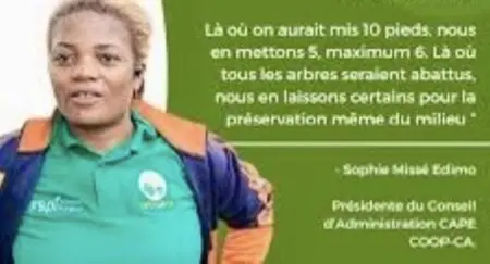Sophie Misse Edimo : Aujourd’hui, nos villages se vident peu à peu. Les jeunes partent en ville, souvent sans perspective réelle. L’agriculture, autrefois pilier de nos communautés, s’est affaiblie, et avec elle tout un tissu économique et social. À la CAPE COOP, nous avons voulu inverser cette tendance. Nous avons démarré avec la culture de la banane plantain, sur un site de 10 hectares situé à Ndogbèlè, dans le département du Nkam, en bordure du fleuve. Ce choix n’est pas anodin : c’est une culture nourricière, familière des populations locales, rentable et bien adaptée à notre climat.
