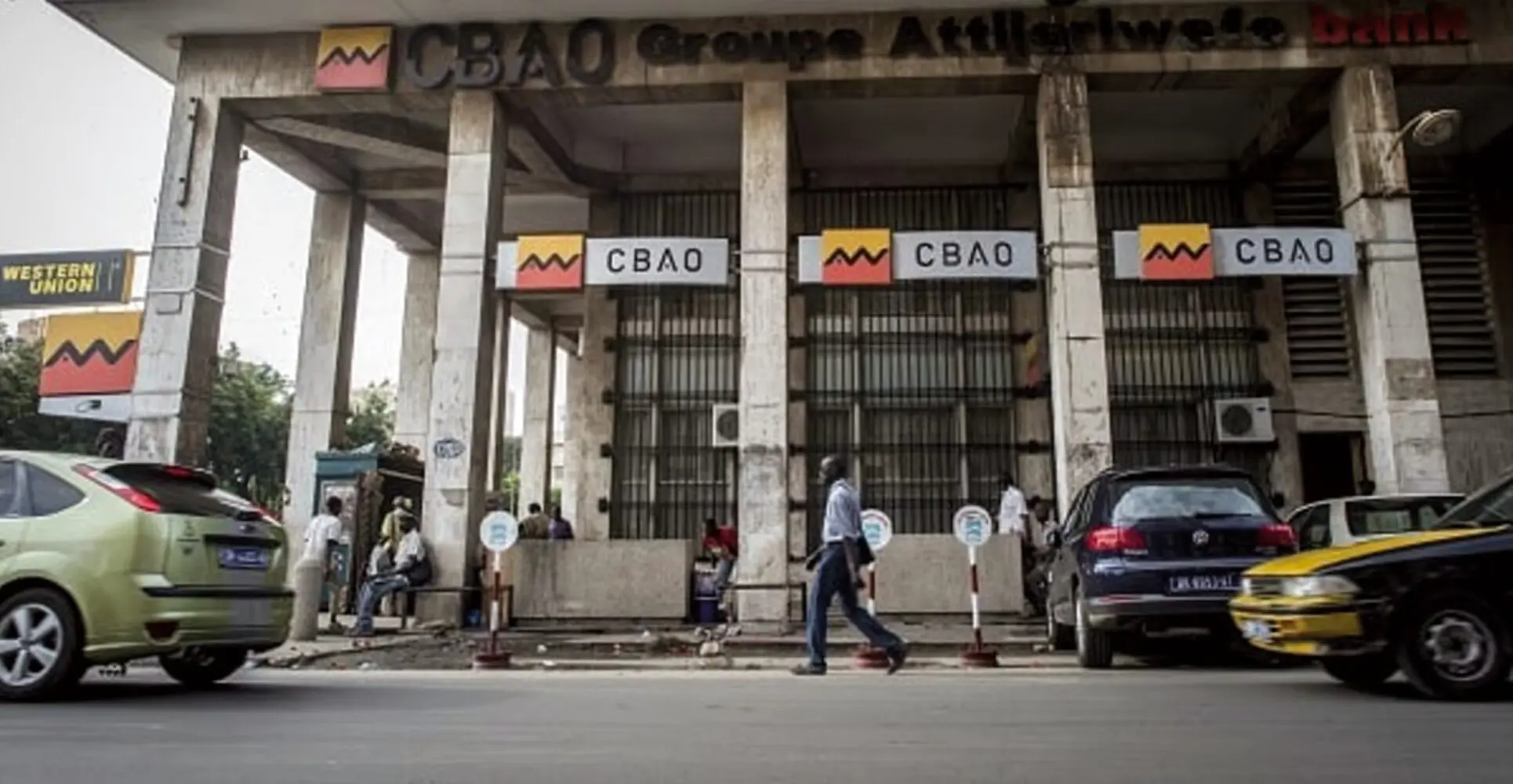Façade d'une agence dakaroise de la banque CBAO, filiale sénégalaise du Groupe Attijariwafa Bank