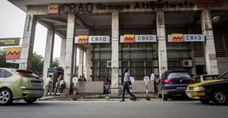 Façade d'une agence dakaroise de la banque CBAO, filiale sénégalaise du Groupe Attijariwafa Bank