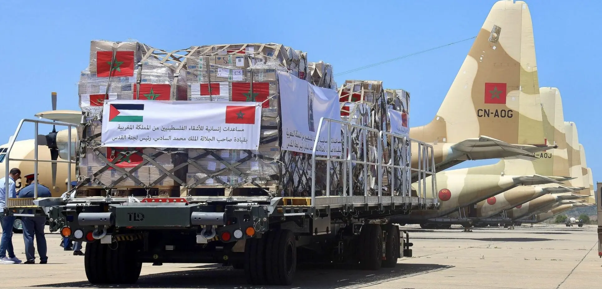 En témoignage du soutien permanent et de la solidarité du Roi Mohammed VI, Président du Comité Al-Qods, envers le peuple palestinien, le souverain a donné ses instructions pour l'envoi d'une aide humanitaire supplémentaire au profit des habitants de Gaza, indique, lundi 18 août, un communiqué du ministère des Affaires étrangères, de la Coopération africaine et des Marocains résidant à l’étranger.