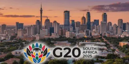Afrique du Sud | G20 : Trump n’enverra pas de délégation à Johannesburg Donald Trump a annoncé, vendredi 7 novembre, qu’aucun responsable américain ne participerait au prochain sommet du G20 à Johannesburg, en Afrique du Sud, les 22 et 23 novembre.
