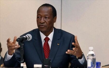 Blaise Compaoré, président du Faso