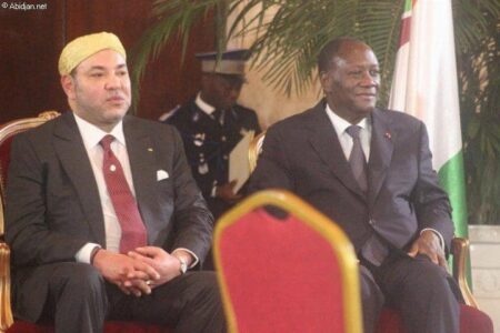 Tournée de Mohammed VI : l’ère nouvelle de la diplomatie Mohamed VI à Abidjan avec Alassane Ouattara, président de la Côte d'Ivoire