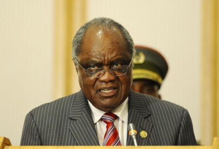 Le président namibien sortant Hifikepunye Pohamba