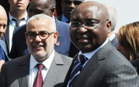 Abdelilah Benkirane, le premier ministre marocain et Donald Kaberuka, le Président de la BAD
