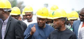 La raffinerie de Dangote en construction à Lekki près de Lagos