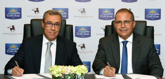 Mohamed Karim Mounir, Président du Groupe Banque Populaire, et Mohamed Fikrat, PDG de COSUMAR