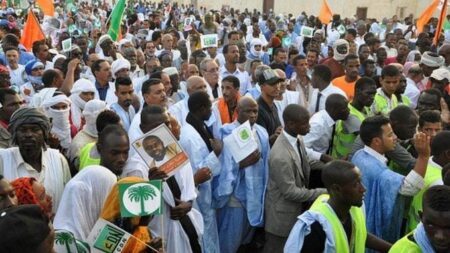 Manifestation post-électorale en Mauritanie