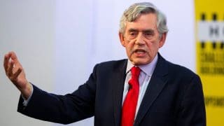 Gordon Brown, ancien premier ministre de Grande Bretagne