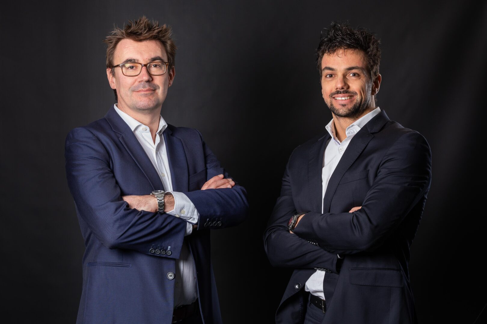 E-commerce : L’agence digitale Arneo lance Flyneo pour les petites et moyennes compagnies aériennes De gauche à droite, Jérôme Deshaie et Albert Porcheret, fondateurs d’Arneo