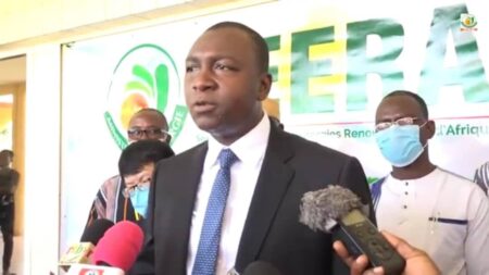 Bachir Ismaël Ouédraogo ministre burkinabè de l'énergie.
