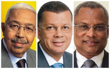 Présidentielles au Cap-Vert : José Maria Neves ou Carlos Vega ? De gauche à droite Pedro Pires ancien Premier ministre du Cap Vert, Carlos Veiga et José Maria Neves