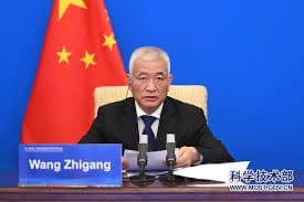 le ministre chinois des Sciences et des Technologies Wang Zhigang