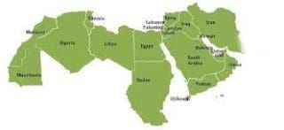 Carte de la region MENA
