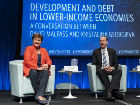 David Malpass et Kristalina Georgieva.