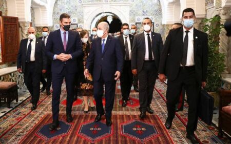 Pedro Sanchez et Abdelmajid Tebboune