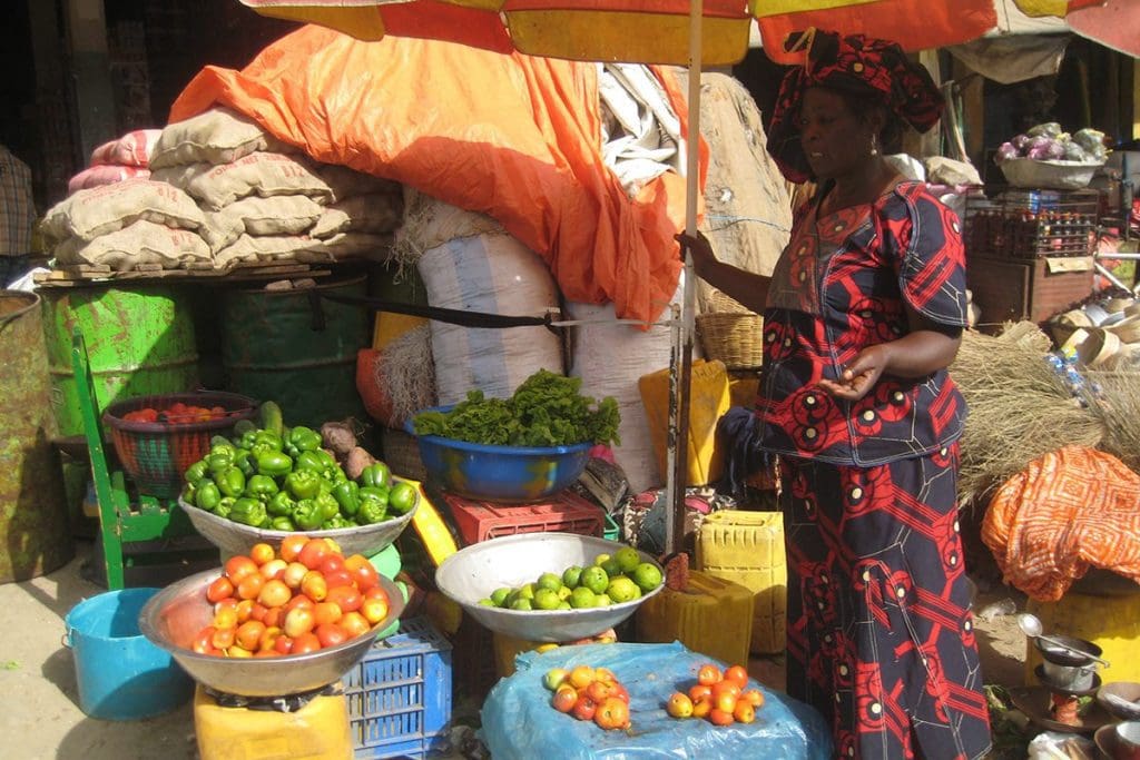 Marché local au Sénégal