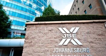 Le bâtiment de la bourse de Johannesburg (JSE) à Sandton.