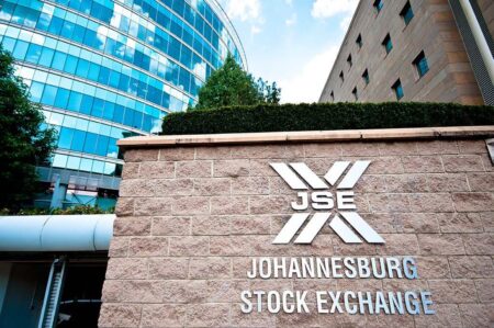 Le bâtiment de la bourse de Johannesburg (JSE) à Sandton.