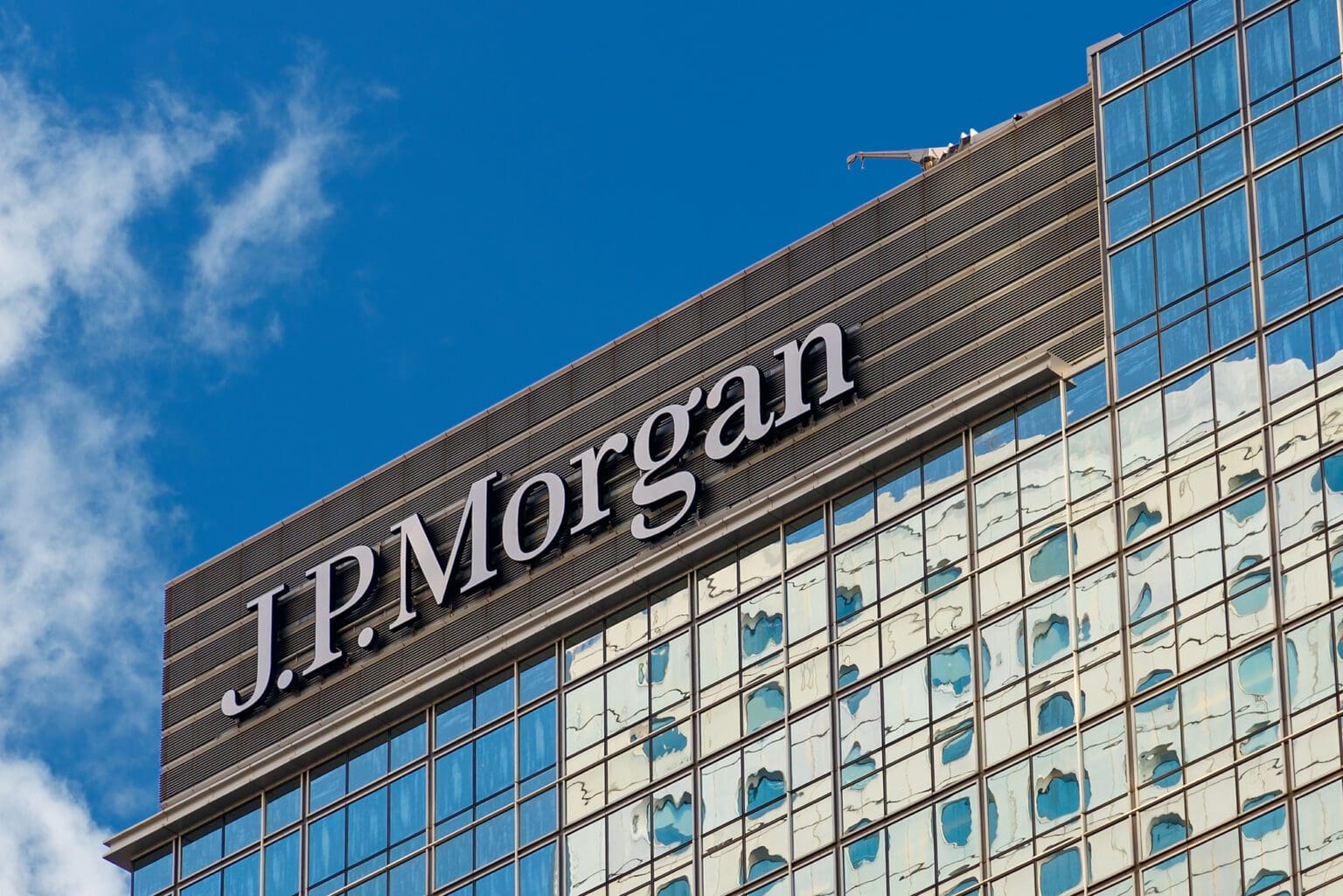 Skyscraper building of JP Morgan in Hong Kong