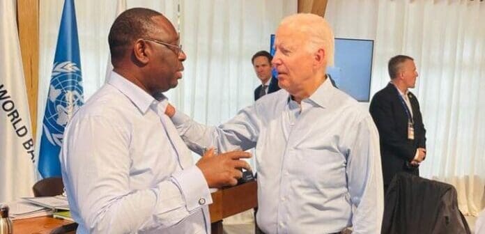 Les Présidents Macky Sall et Joe Biden 