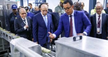 Inauguration de 3M Seafood à Nouadhibou par le president mauritanien Mohamed Cheikh Ould Ghazouani 