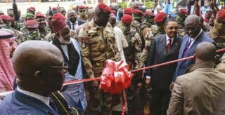 Conakry, 17 août 2022, inauguration de l’hôpital Donka par le Président Mamadi Doumbouya après sa modernisation