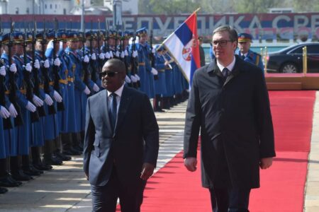 Visite de Umaro Sissoco embalo en Serbie