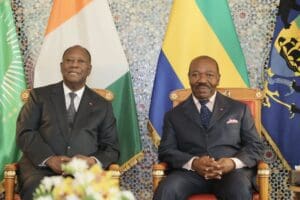 Le président ivoirien rencontre son homologue gabonais Le président ivoirien rencontre son homologue gabonais