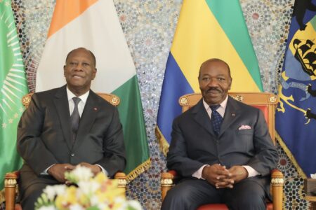 Le président ivoirien rencontre son homologue gabonais