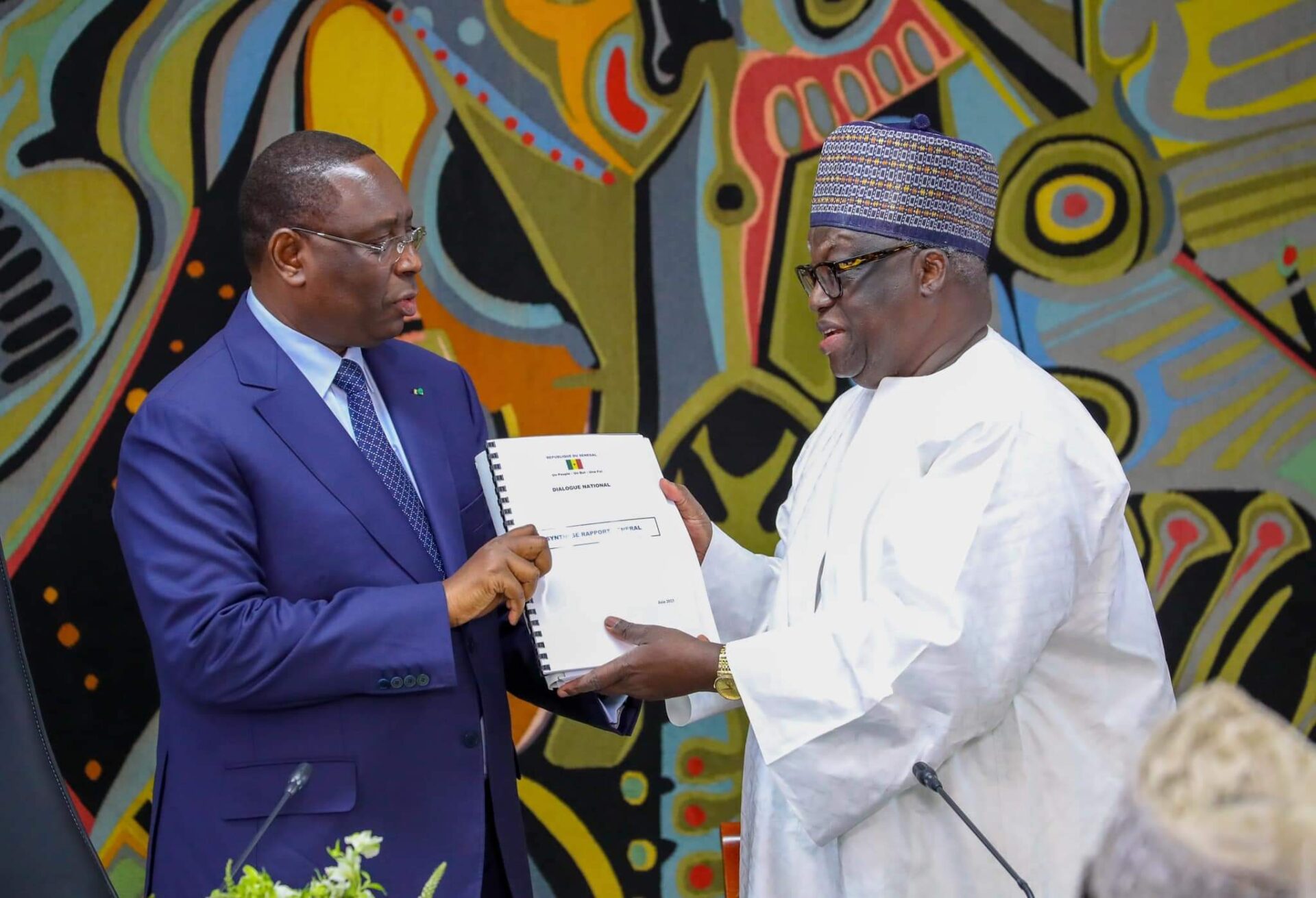 S n gal Le Pr sident Macky Sall Re oit Les Conclusions Du Dialogue S n gal Le Pr sident Macky Sall Re oit Les Conclusions Du Dialogue