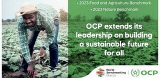 Développement durable : World Benchmarking Alliance positionne le groupe OCP comme leader La WBA a en outre reconnu les efforts du leader mondial de la nutrition des plantes en matière de protection de l’environnement et de la biodiversité dans le cadre de son nouveau projet Nature Benchmark, le Groupe OCP se classant au huitième rang parmi 380 entreprises et au troisième rang parmi 44 de ses pairs mondiaux dans le secteur des intrants agricoles.