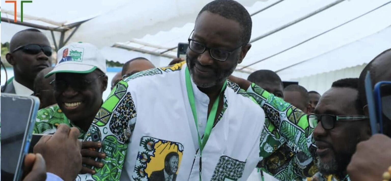 Côte d’Ivoire : Tidjane Thiam en route vers la présidentielle Depuis quelques semaines, les dignitaires du PDCI militent en faveur d’un consensus après des semaines de tensions et des débats d’éligibilité. Sur 5 candidats initialement déclarés, trois se sont désormais retirés, dont le vice-président du parti, Noël Akossi-Bendjo qui rallie Tidjane Thiam.