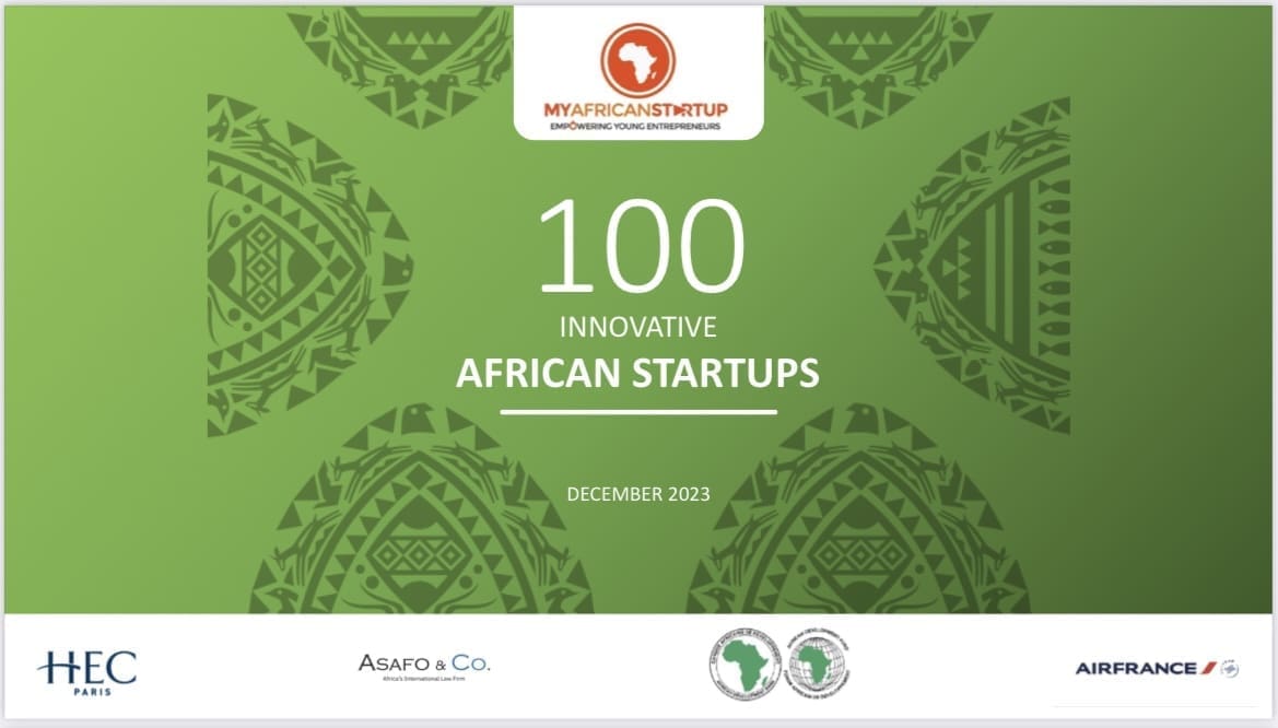 MyAfricanStartup : Voici le top 100 des startups africaines les plus innovantes MyAfricanStartup 100, une brochure de 100 pages qui présente les innovations du continent. Cette troisième édition marque un jalon significatif d'engagement envers l'entrepreneuriat africain et s'affirme comme un baromètre de l'innovation en Afrique, soutenu par des partenaires de renom tels que la Banque africaine de développement (BAD), Asafo&Co, HEC Paris, et Air France.