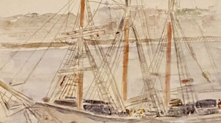 Louise Bourdon-Noury était née à Saint Malo en 1895 et a conservé toute sa vie un amour pour la Bretagne, que l’on retrouve à travers ses peintures.