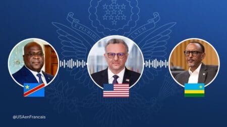 Un projet d'accord de paix élaboré par les Américains consulté par Reuters, stipule qu'une condition de signature est le retrait des troupes, des armes et du matériel rwandais du Congo. L'authenticité du document a été confirmée par quatre sources diplomatiques, qui ont affirmé qu'il avait été rédigé par des responsables américains, indique l’agence Reuters.