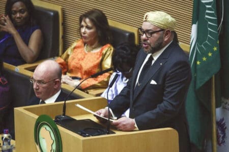 Le Roi Mohammed VI lors du 28ème sommet de l'Union africaine, à Addis-Abeba, le 31 janvier 2017