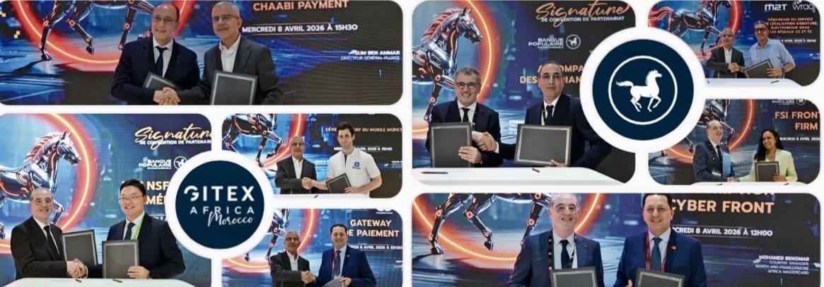 Marrakech | GITEX Africa 2026 : le Groupe BCP accélère sa révolution digitale et redessine la banque africaine Du 7 au 9 avril à Marrakech, le Groupe BCP a marqué les esprits en déployant une présence massive. Dirigeants, filiales, experts métiers et partenaires technologiques ont uni leurs forces pour porter une vision claire : celle d’un groupe bancaire en pleine mutation.