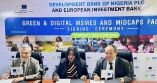 Nigeria | Accélération de la transition verte : 200 millions d’euros pour doper les PME La Banque de développement du Nigeria (DBN) et la Banque européenne d’investissement (BEI) ont signé un accord de financement de 200 millions d’euros, soit environ 229,2 millions de dollars, selon un communiqué publié le 18 juin 2026.
