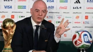 «Sans l'engagement et l'implication» de Donald Trump, il aurait été «impossible d'organiser une Coupe du monde aux États-Unis», a affirmé Gianni Infantino mercredi à Mexico, à la veille du début du tournoi coorganisé avec le Mexique et le Canada.